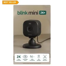 Mini 2K+ Compact Plug-In Security Cameras - Enhanced Audio & Motion Detection