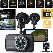 4'' HD 1080P Car DVR Camera Dash Cam Vehicle Driving Recorder Dual Lens G-Sensor