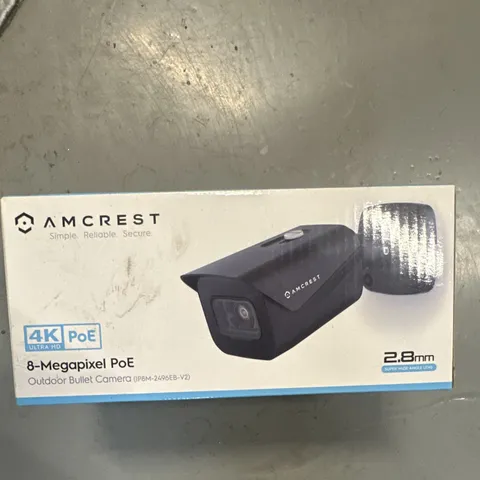 Amcrest IP8M-2496EB-V2 4K 8MP PoE Outdoor Weatherproof Bullet IP Camera Black