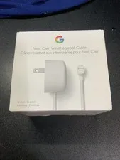 Google Nest Weatherproof Cable for Nest Camera (16 feet / 5 meters) Snow—NEW