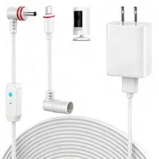 25ft Power Cord for Ring Spotlight Cam Pro Stick Up Cam Battery Compatible