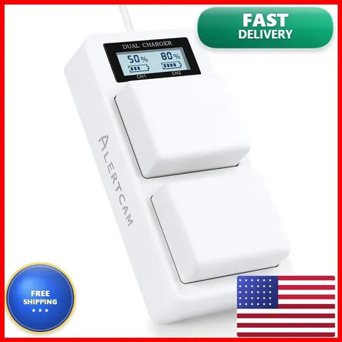 ALERTCAM Arlo Pro 3/4/5S Ultra 2 Dual Battery Charger Station LED No Batteries