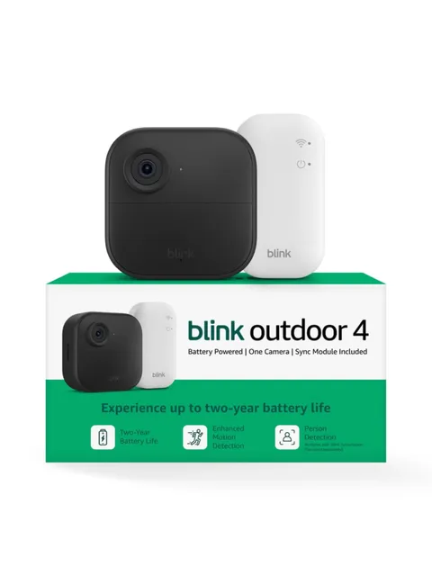 Blink Outdoor 4 – Wireless Smart Security Camera + Sync Module Core