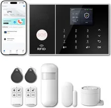 Home Security Systems 8-Piece Kit,Alarm System for Home Security,App Alerts,Door