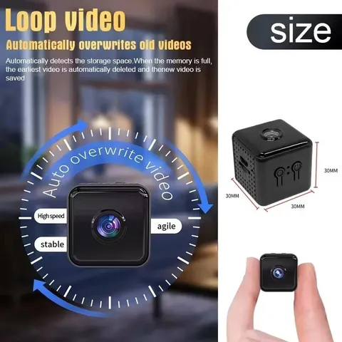 1080P Mini WiFi Camera IR Night Vision Motion Detection Home Security Cam