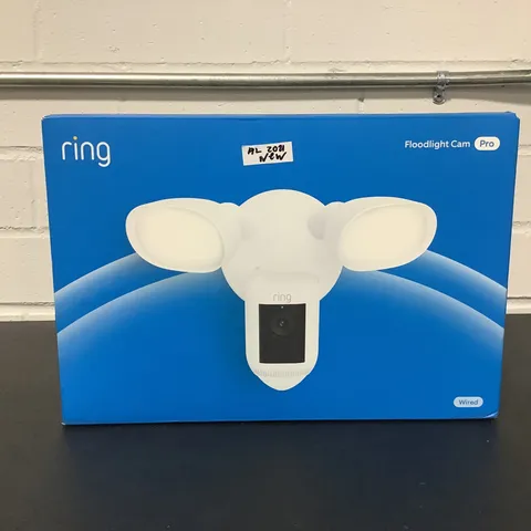 Ring 53-035025 Floodlight Cam Wired Pro 2K Video & Ring Vision White (New)