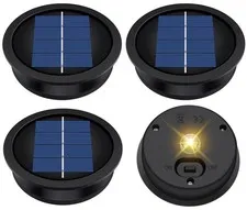 Suggant 4 Pack 3.23 Inch Waterproof Solar Light Replacement Top for Garden