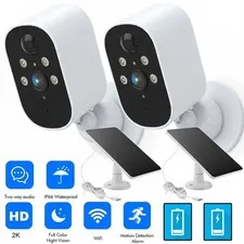 2PK Solar Wifi Security Camera Wireless Smart Home ip Camera Outdoor Battery Cam