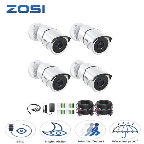 ZOSI 1080P HD Add-On Security Camera CCTV IP67 Weatherproof 100ft Night Vision