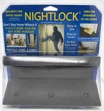 Door Barricade Brace The NIGHTLOCK Security Lock DARK BRONZE FINISH Free Ship US