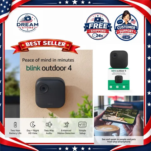 Blink Outdoor 4 Wireless Security Camera 1080p Night Vision Add-On