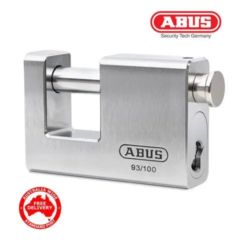 ABUS Padlock Monoblock  93/100 -100mm Heavy Duty Padlock-FREE POSTAGE