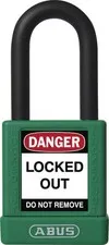 ABUS LOTO PADLOCKS Safety Lockout Tagout Padlock 40mm GREEN -7440GRNKD-Free Post