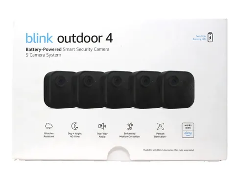 📷 Blink Outdoor 4- 5 Camera Wireless 1080p Smart Security System w/ Audio