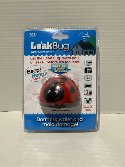 New LeakBug Water Alarm System SCS Direct LEA-BUG-310 6-56103-01631-0