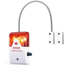 1 Pcs Exit Stopper Door Alarm with 110db Siren Emergency Door Alarms When Ope...