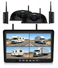ZEROXCLUB 4-Camera Wireless RV Backup Camera System for Furrion 10.1"-4 Cam