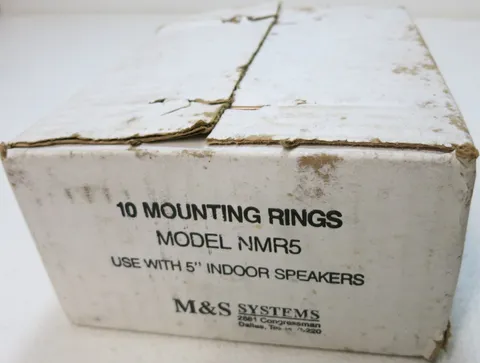 (10) NMR5 Speaker rough in M&S for N65RS Sealed Box of 10 Rings for 5" Speakers