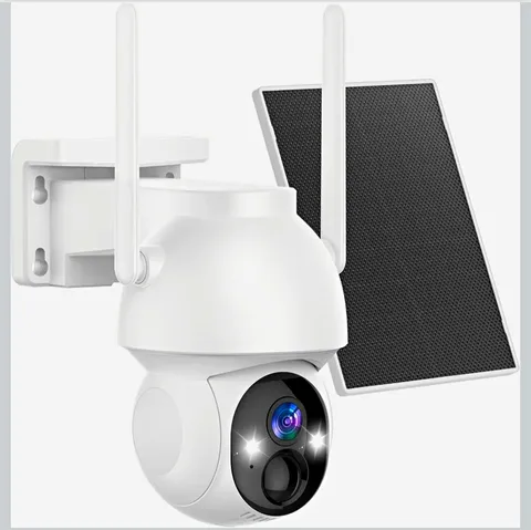 Allweviee Solar Wireless PTZ 2K Outdoor Camera Color Night Vision IP65 128GB