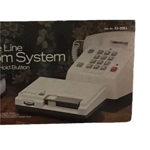 Realistic FM Phone Line Audio Intercom 43-206A with Telephone Hold Button Bronze