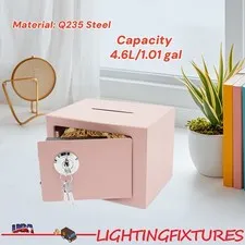 Small Safe Box with Drop Slot, Safe Box for Money, Cash Safe Box for Cabinets