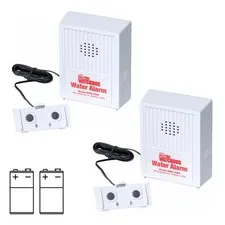 2 PCS Watchdog Water Sensor Alarm & 2 PCS 9V Batteries Leak Detector