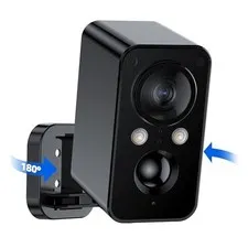 2K Wireless Security Camera For Home Outdoor Security, Color Night Vision, Siren