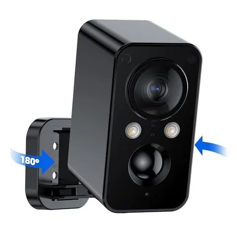 2K Wireless Security Camera For Home Outdoor Security, Color Night Vision, Siren