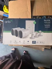 Arlo Pro 4 XL Wireless 3-Camera System w/ SmartHub 2K Spotlight Night