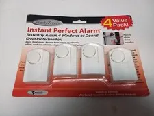 Handy Trends Instant Perfect Alarm 4 Pack for Doors🚪 Windows Peel & Stick NEW