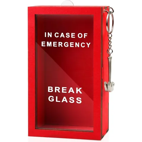 Funny Gift Emergency Box - Create Self Defined Idea Jar w/Hammer, Break in Case