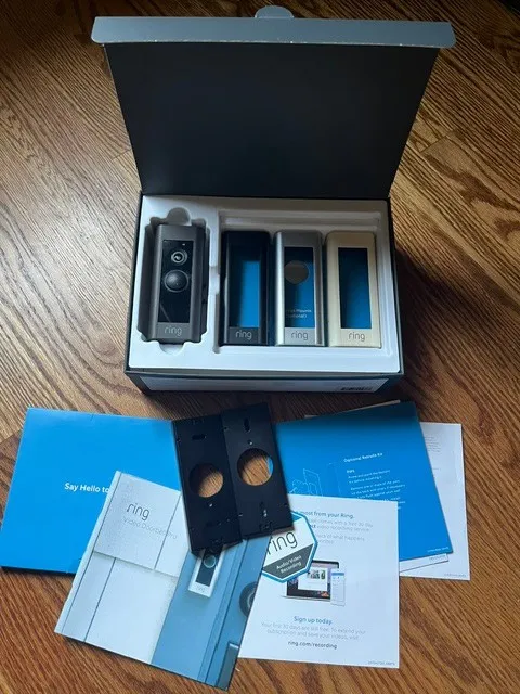 Ring Video Doorbell Pro Hardwired Video Doorbell 1080p HD - New complete kit