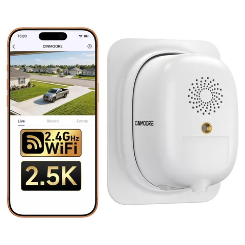 4MP 2.5K Wireless Window Camera, Rechargeable Indoor HD Home Security Camera,...