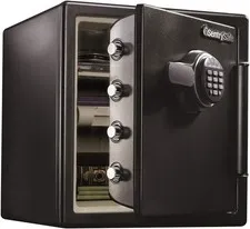SentrySafe Fireproof and Waterproof Black Steel Home Safe with Digital Keypad...