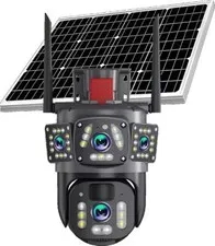 Camara De Seguridad Solar Inalambricas Para Exterior Con Vision Nocturna y Audio