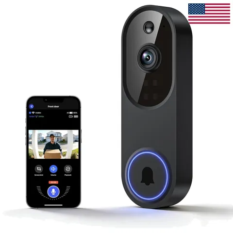 Smart 1080P Wireless Video Doorbell with Cloud Storage & Real-Time Alerts