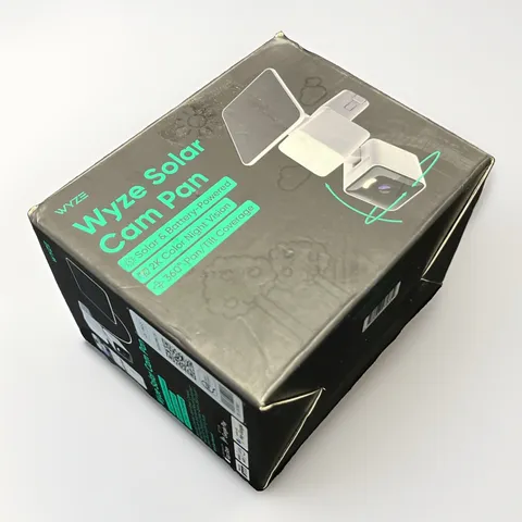 Wyze Solar Pan Cam Outdoor Home Security Camera w/ 2K HD Color Night Vision