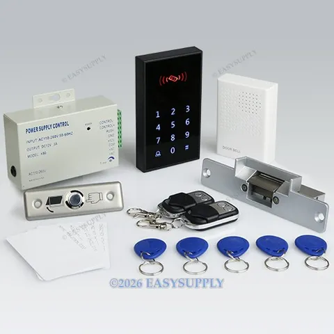 DIY Full Complete RFID Door Access Control Kit Set With Electric Strike Lock NEW