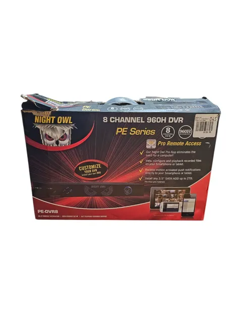 NEW Night Owl 4 Channel DVR Model: PE-DVR4 960H - No Hard drive, Fits Up To 2TB 