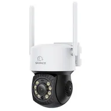 SANNCE 3MP Wireless Security Camera PT Two Way Audio Color Night Auto Tracking