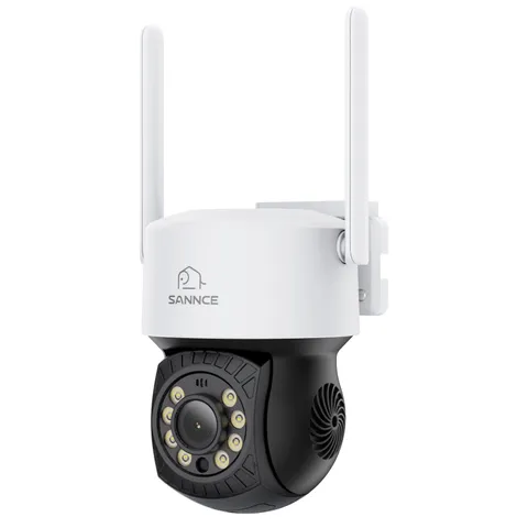 SANNCE 3MP Wireless Security Camera PT Two Way Audio Color Night Auto Tracking