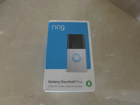 Ring Battery Doorbell Plus 1536p HD+ Video Head-to-Toe View New In Sealed Box