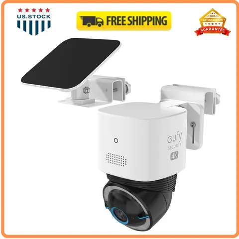 Gutter Mount for Eufy S330 4G LTE SoloCam E30 S340 Solar Security Camera White