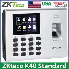 ZKteco K40 Access Control TCP/IP Clock Biometric Fingerprint Time Attendance US