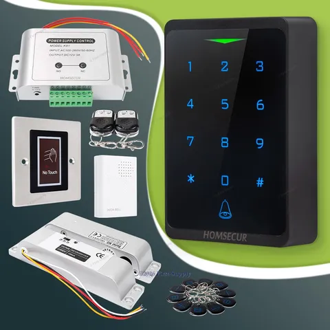 HOMSECUR IP66 APP WIFI RFID Access Control Set Surface Mount Drop Bolt Lock