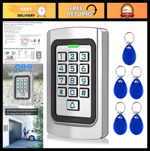 Universal Wired Keypad for Access Control - Waterproof, 2000 Users, PIN & ID Car