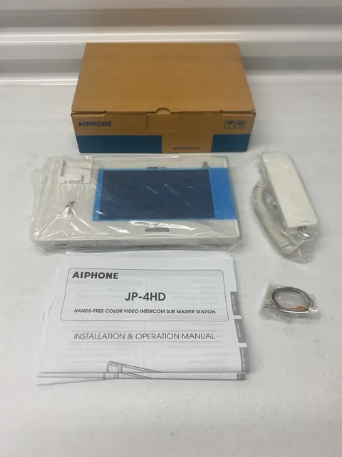 Aiphone JP-4HD Hands-Free Color Video Intercom Sub Master Station – New