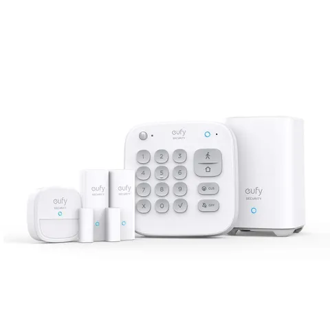 eufy Security 5-Piece Home Alarm Kit, Home Security System, Keypad, Motion Se...