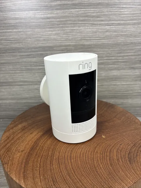 RING STICK UP CAM Security Camera 3rd Gen White with Mount Plate -NO Battery VGC