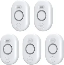 5 Pack Water Leak Detectors for Home, 100dB Water Sensor Alarm - NEW
